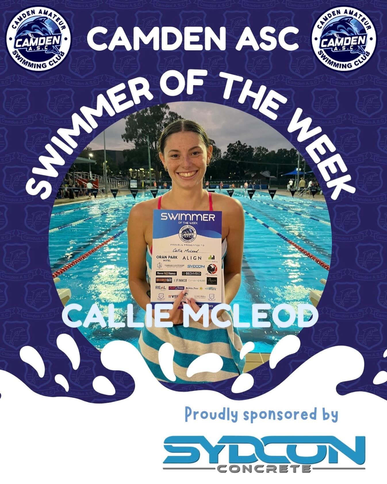 WEEK 13 SWIMMER OF THE WEEK