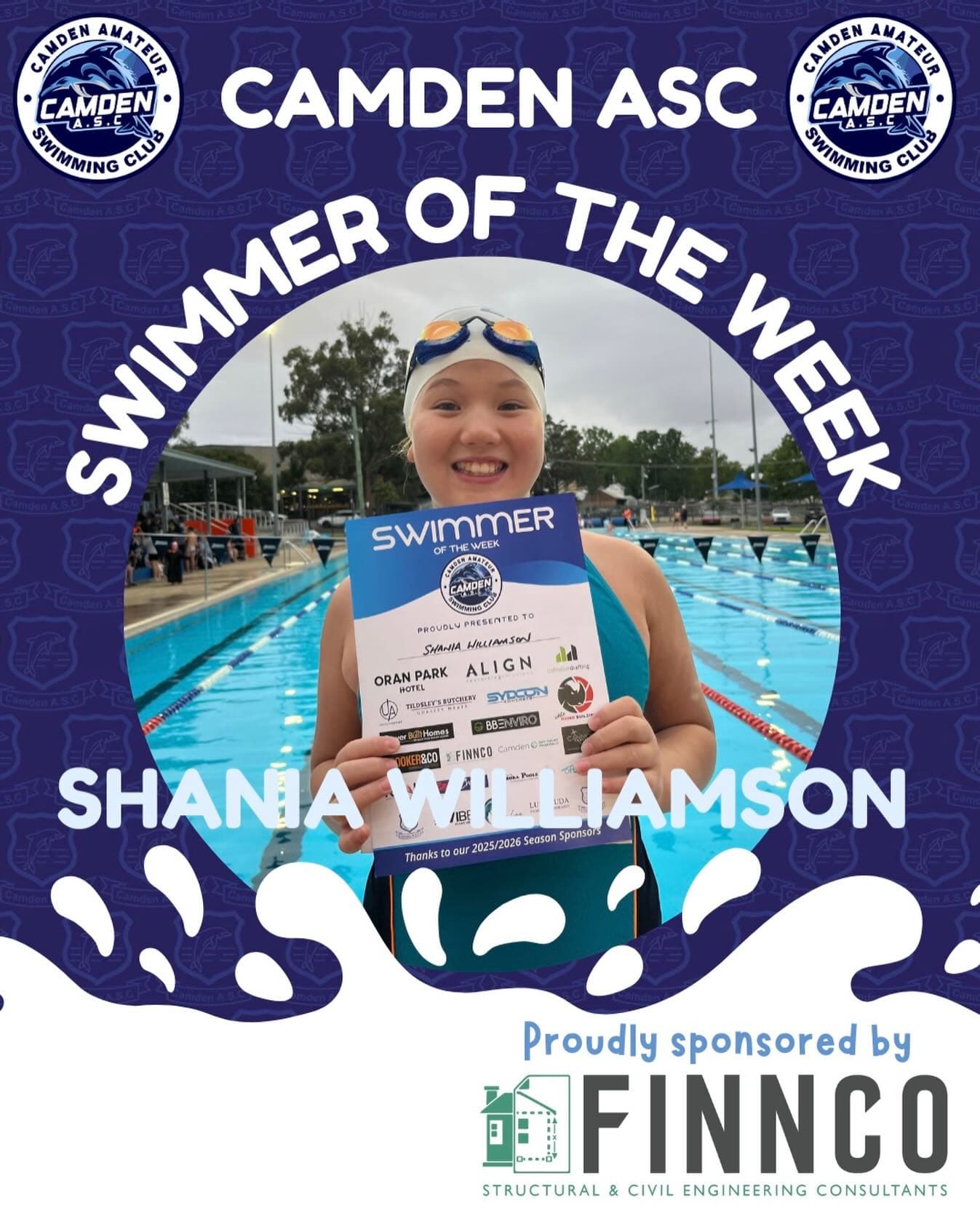 WEEK 11 SWIMMER OF THE WEEK