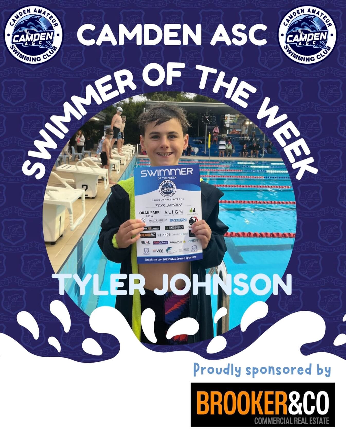 WEEK 9 SWIMMER OF THE WEEK! 